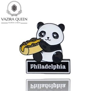 VQ  Panda Brooch